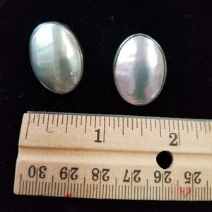 Mother of Pearl Sterling Silver Pearl Earrings